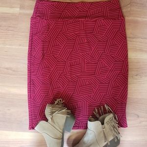 Lularoe Geometric Cassie Pencil Skirt  XL